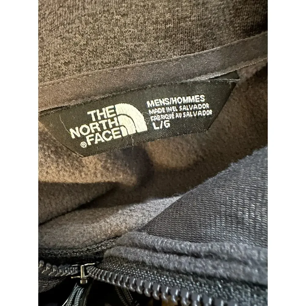 The North Face 1/2 zip jacket . black size large .,